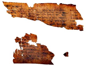 4Q109 Qohelet a—Fragments of Ecclesiastes from Qumran Cave 4, the Dead Sea Scrolls discovered in 1947.  from West Semitic Research Project, University of Southern California, Archaeological Research Center