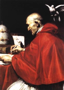 Pope Gregory as imagined by Saraceni in 1610.